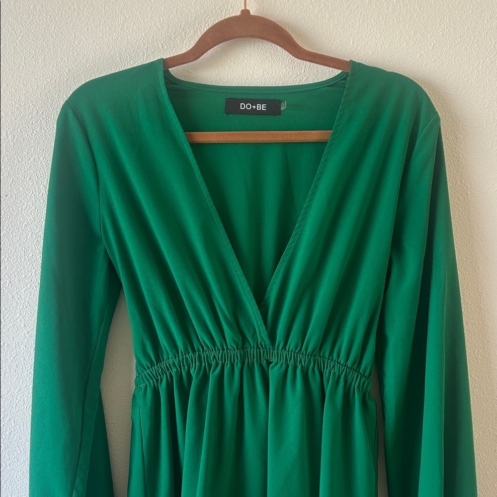 DO+BE Vibrant Green Long Sleeve Dress - Picture 3 of 4